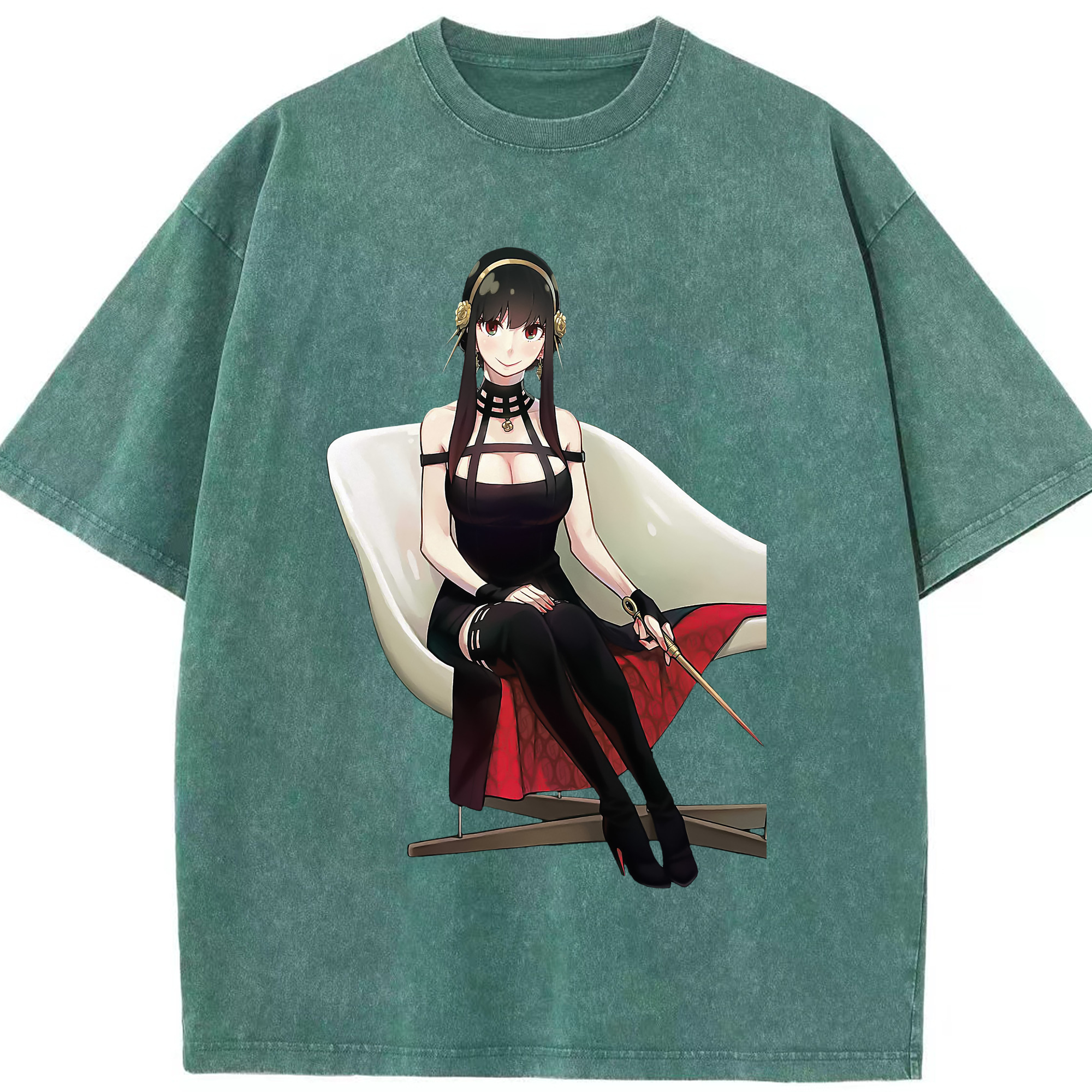 （画像用） SPY×FAMILY间谍家家酒 綿100% ヴィンテージ風 半袖Tシャツ（フロントプリント）